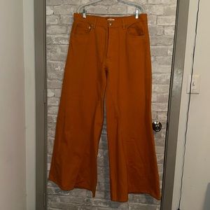 Nwot Ganni Max Flared Button Fly Denim Jeans sz 42 #A3